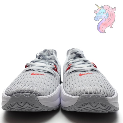 Nike Lebron Witness 6 Mens Basketball Shoes Gray White Red CZ4052 003 New - 第 6/18 張圖片