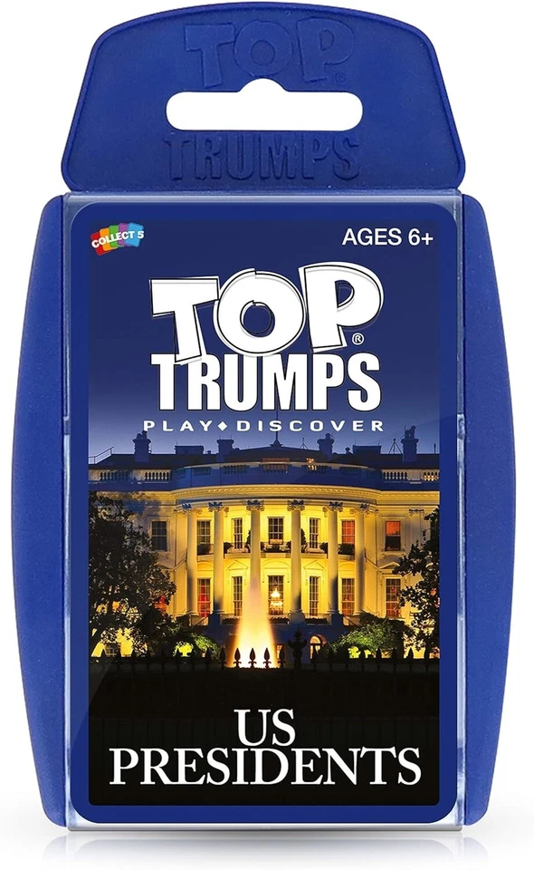 WINNING MOVES TOP TRUMPS US-PRÄSIDENTEN KARTENSPIEL BRANDNEU & VERSIEGELT!