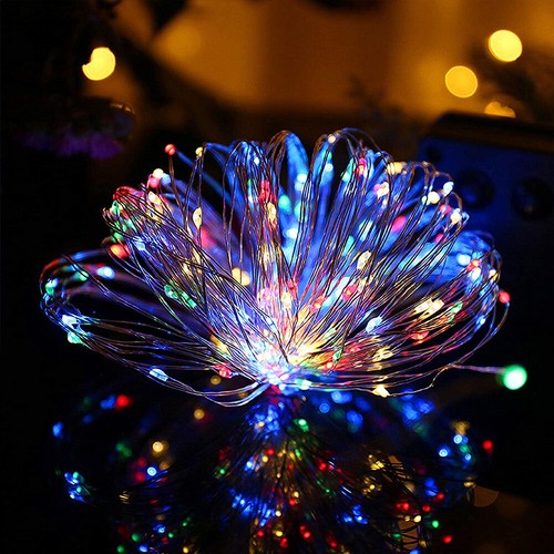 5m/10m/20m USB Plug In Micro Rice Wire Copper Fairy String Xmas Party LED Lights - Picture 4 of 14