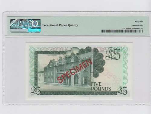 GIBRALTAR 1975 SPECIMEN SET 1, 5, 10, 20 Pounds UNC Serial 010583 PMG 66-67 EPQ! - Picture 7 of 9