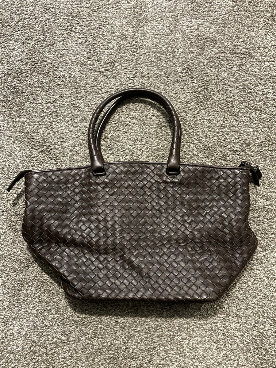 バッグ BOTTEGA VENETA INTRECCIATO LEATHER BAG BOTTEGA VENETA Bang Bang Intrecciato metallic leather tote | NET-A