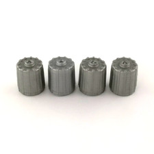 4 x Silver Grey Plastic Tyre Pressure Sensor Valve Dust Caps tyre caps UK Stock