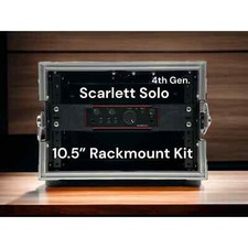Focusrite Scarlett Solo 4th Gen 10.5 inch Rack Mount Kit; Elastic Bands, Strap