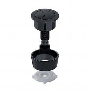Viva Skylo Universal Dual Flush Push Button Matt Black 40 50 60mm UNI/SBB - Image 2