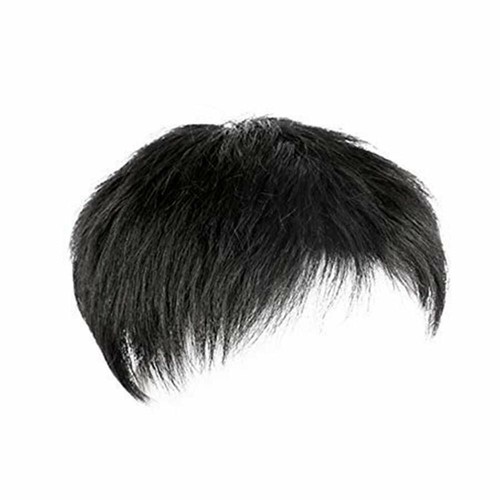Peluca Topper Para Hombre Cabello Humano Real Natural Negro Corto Tupé Clip en Pelos - Imagen 13 de 16