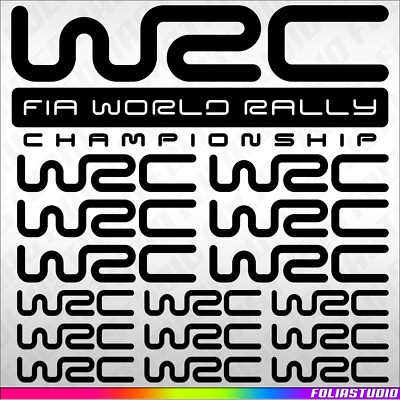 16-teiliges WRC Fia World Rally Championship Racing Tuning Auto Aufkleber SET