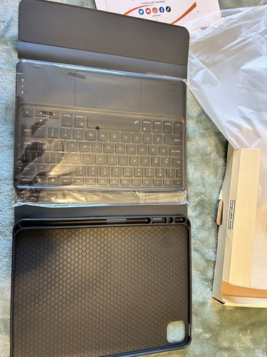 Teclado inalámbrico con estuche accesorio nuevo en caja color negro para tableta - Imagen 1 de 6