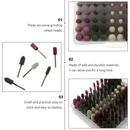 100 Pcs Grinding Wheel Head Polishing Tool Heads for Rotary Tools - Picture 12 of 12