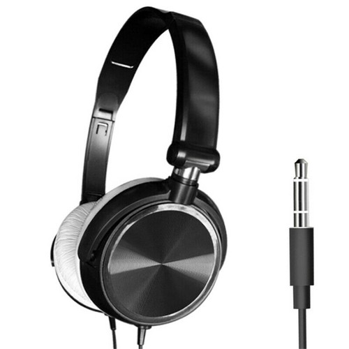 3.5mm Wired Headphones Over Ear Headsets Bass Stereo Earphone With Microphone - Picture 12 of 14