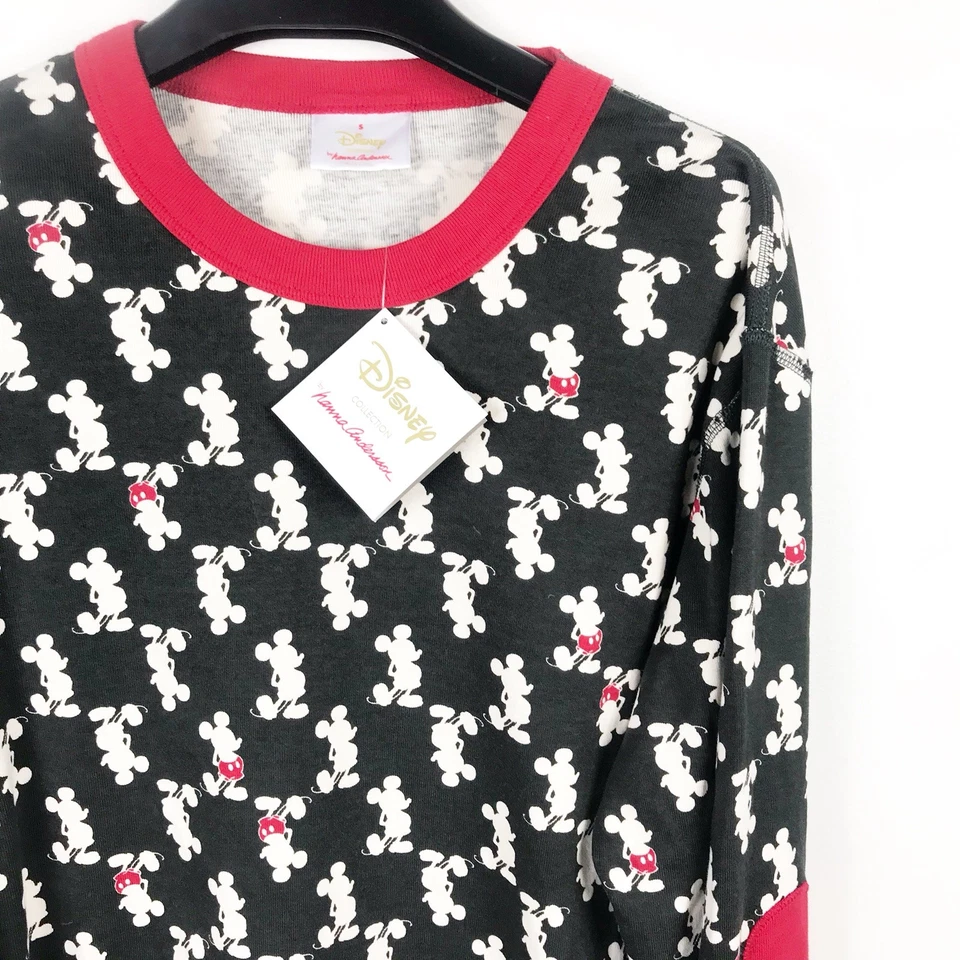 Hanna Andersson 迪士尼米老鼠有机棉长约翰睡衣上衣 S 码 — 第 2/2 张图片