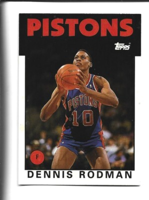 1992-93 Topps Archives #86 Dennis Rodman card, Chicago Bulls HOF
