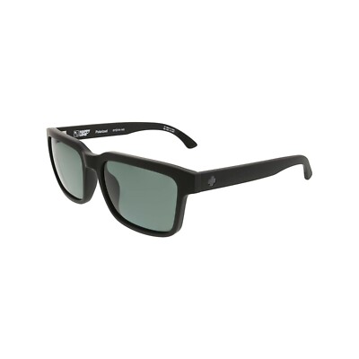 Spy Optics Helm Matte Black Sunglasses HD Plus Gray Green