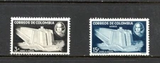 S0476   Colombia  1956   Columbus lighthouse   2v.   MNH