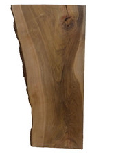 1x Nussbaum Bohle Brett Baumkante Epoxid Holz Riss Tischplatte Walnuss Waschtisc