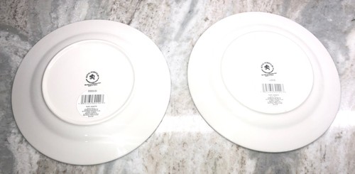 10.5”Dinner Plates-Set of 2 Royal Norfolk Shore Living Beach Ocean-NEW-SHIP 24HR - Picture 8 of 12