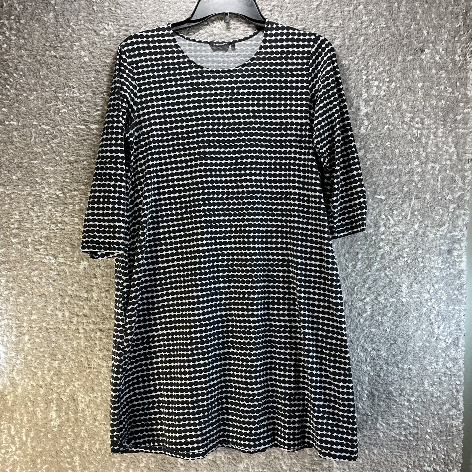 Купить Marimekko Aretta Shift Dress 3/4 Sleeve Black Dots на Аукцион из  Америки с доставкой в Россию, Украину, Казахстан