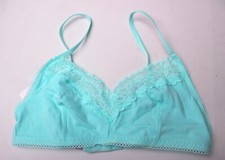 Savage X Fenty Women's Essentials Lace-Trim Bralette DH3 Crystal Blue Small NWT