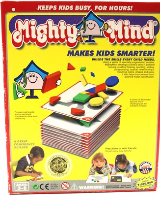 MIGHTY MIND Homeschool Children Educational Shape Pattern Block Puzzles 1979 MCM