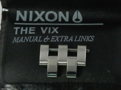  Nixon  The Vix   Replacement Watch  Link Silver Tone 