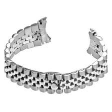 StrapsCo 20mm Jubilee Bracelet Replacement Stainless Metal Watch Band