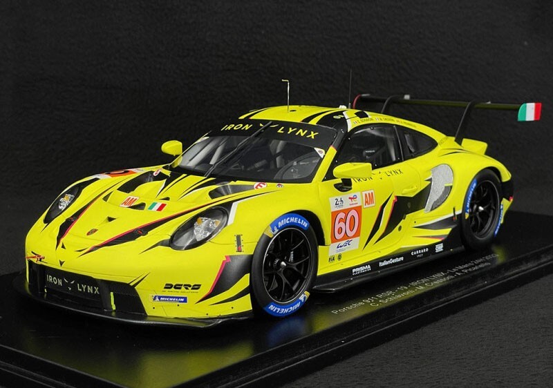 spark 2018 LeMans 24h PORSHE 911 RSR  2台 Spark PORSCHE 911 991-2 RSR-19 4.2L 24h LE MANS 2023 #60