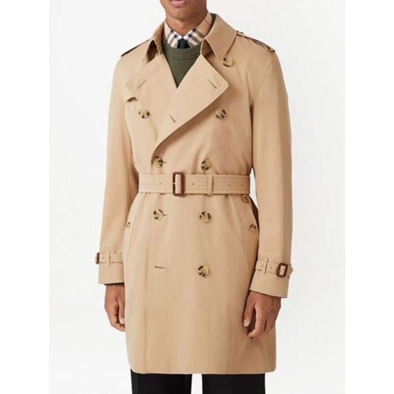 Burberry Burberrys' Trench Coat Kensington Nova Made in England sz 46R VTG Tan