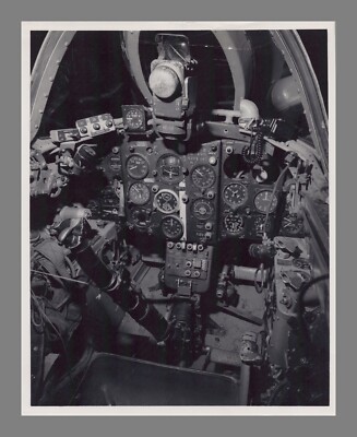 Soviet Air Force Photo MIG 15 Jet Fighter Aircraft Cockpit