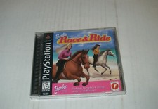 PS1 PLAYSTATION 1 BARBIE RACE AND RIDE COMPLETE GAME