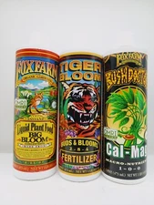 FoxFarm Liquid Nutrient Soil: Big Bloom, Bush Doctor Cal-Mag, Tiger Bloom - 16oz