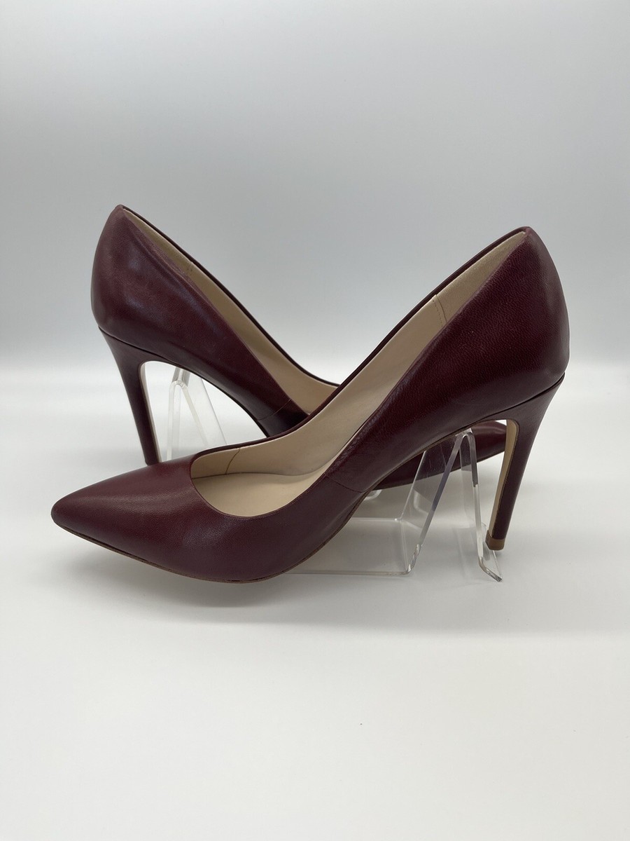 シューズ・サンダルその他 GANNI Woman High heel shoes Burgundy S3039 730 Leather court shoes with logo | Gaudì
