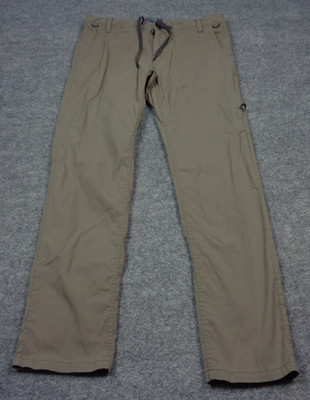 686 Everywhere Pants Men 30x30 Brown Slim Fit Straight Drawstring Outdoor Travel