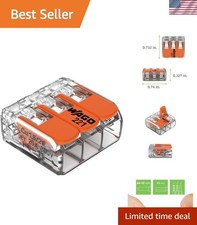 Lever-Nuts 3 Conductor Compact Connectors 50 PK