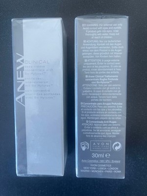 Avon Anew Clinical Tiefenfalten Treatment Konzentrat Bo-Hylurox 30ml Neu