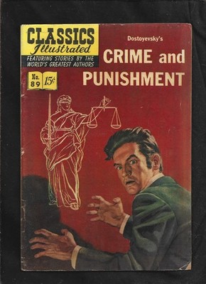 CLASSICS ILLUSTRATED #89 VG  HRN89 (CRIME PUNISHMENT) FREE SHIP ON $20 ORDER!