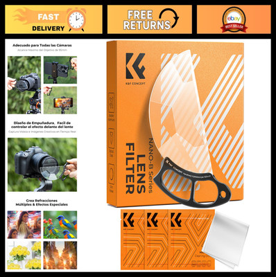 100mm Handheld Kaleidoscope Filter | Special Effects Optical Glass Prism for Cam