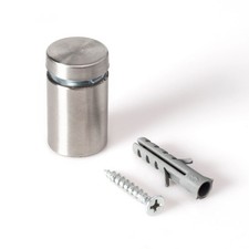 Stainless Steel Standoff 3/4 Inch Diameter x 1 Inch Barrel Length Brushed Finish