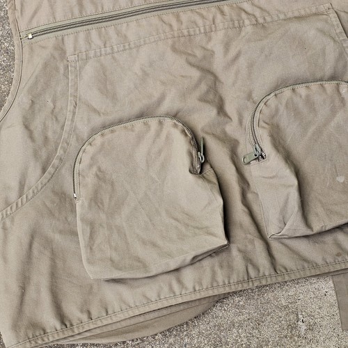 Vintage Orvis Gilet Green Fly Fishing Vest Pockets Utility Mens Size Medium - Picture 10 of 12