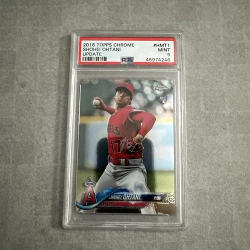 2018 Topps Chrome Update - #HMT1 Shohei Ohtani Psa 9