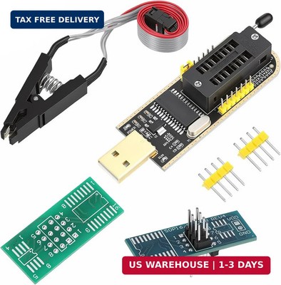 1 Set Ch341A Programmer SOIC8 SOP8 Flash Chip EEPROM Programmer USB BIOS Program