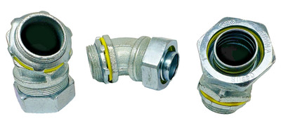 3 each New Hubbell Raco 3444 1  Liquid-Tight 45 degree Connector, New