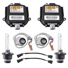 2 Set Xenon Ballast Igniter HID D2S Bulb Kit For 07-15 Infiniti G35 G37 Q40 Q50