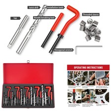 Helicoil Thread Repair Kit HSS Drill Metric Set Heli Coil Tap Insert 131pc Set