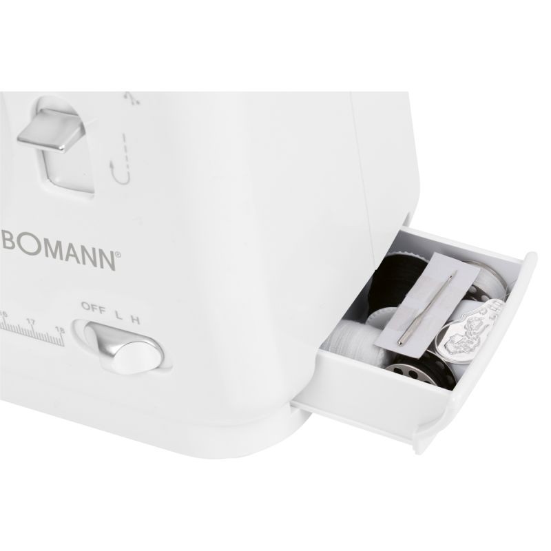 Machine à coudre 12 points compacte Bomann NM6063CB machine couture blanche - 3