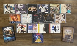 46 Empty CD DVD Jewel Cases w Inserts Booklets Bulk Lot Replacement VG