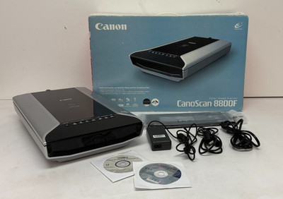 Canon CanoScan 8800F 48-Bit 4800x9600 dpi Color Flatbed Scanner Box Software ++
