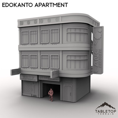 EdoKanto Apartment - Cyberpunk Tabletop Terrain
