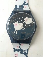 MAXI Swatch - BLACK SHEEP - MGN150 - Wanduhr / Wallclock mit 210 cm Grösse
