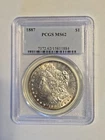 1887-P Morgan Silver Dollar PCGS MS62 #1818