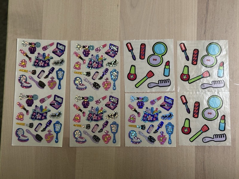 90s Sandylion Stickers Complete Modules Sheets Cosmetics Makeup