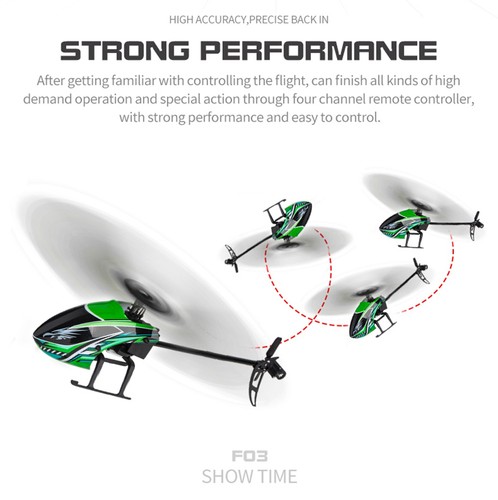 9IMOD F03 4CH 2.4Ghz RTF RC Helicopter Toys with 6-Axis Gyro for Kids Adults - Picture 12 of 21
